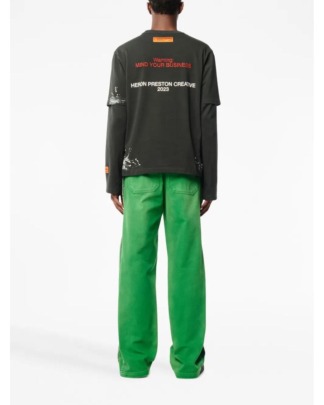 Heron Preston Black H. P.C Security T-Shirt for men