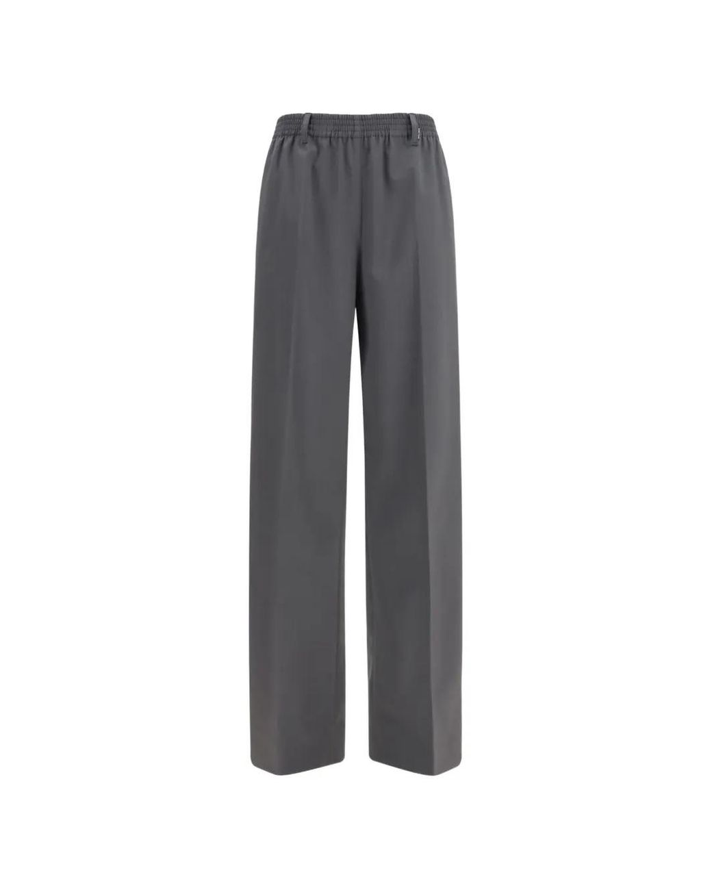 Miu Miu Gray Stretch Wool Pants