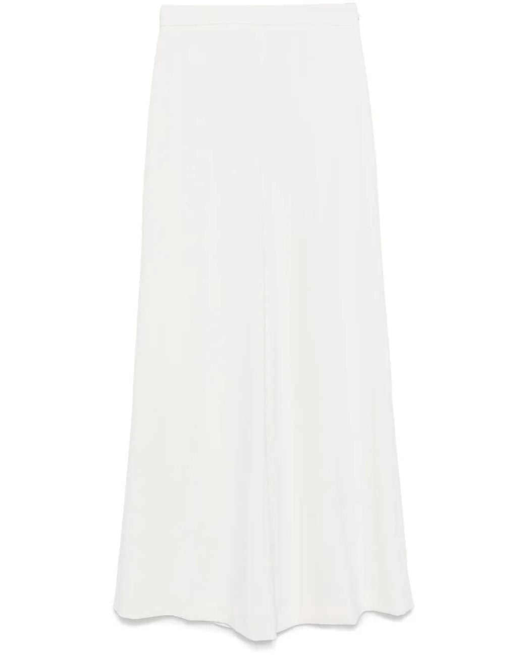Twinset White Crepe Palazzo Pants