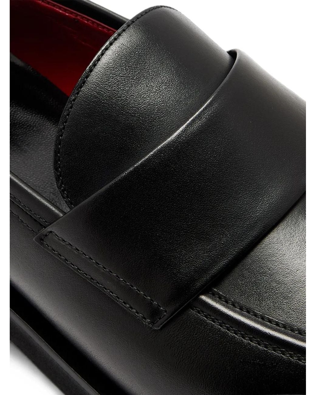 Neil Barrett Black Leather Loafers for men