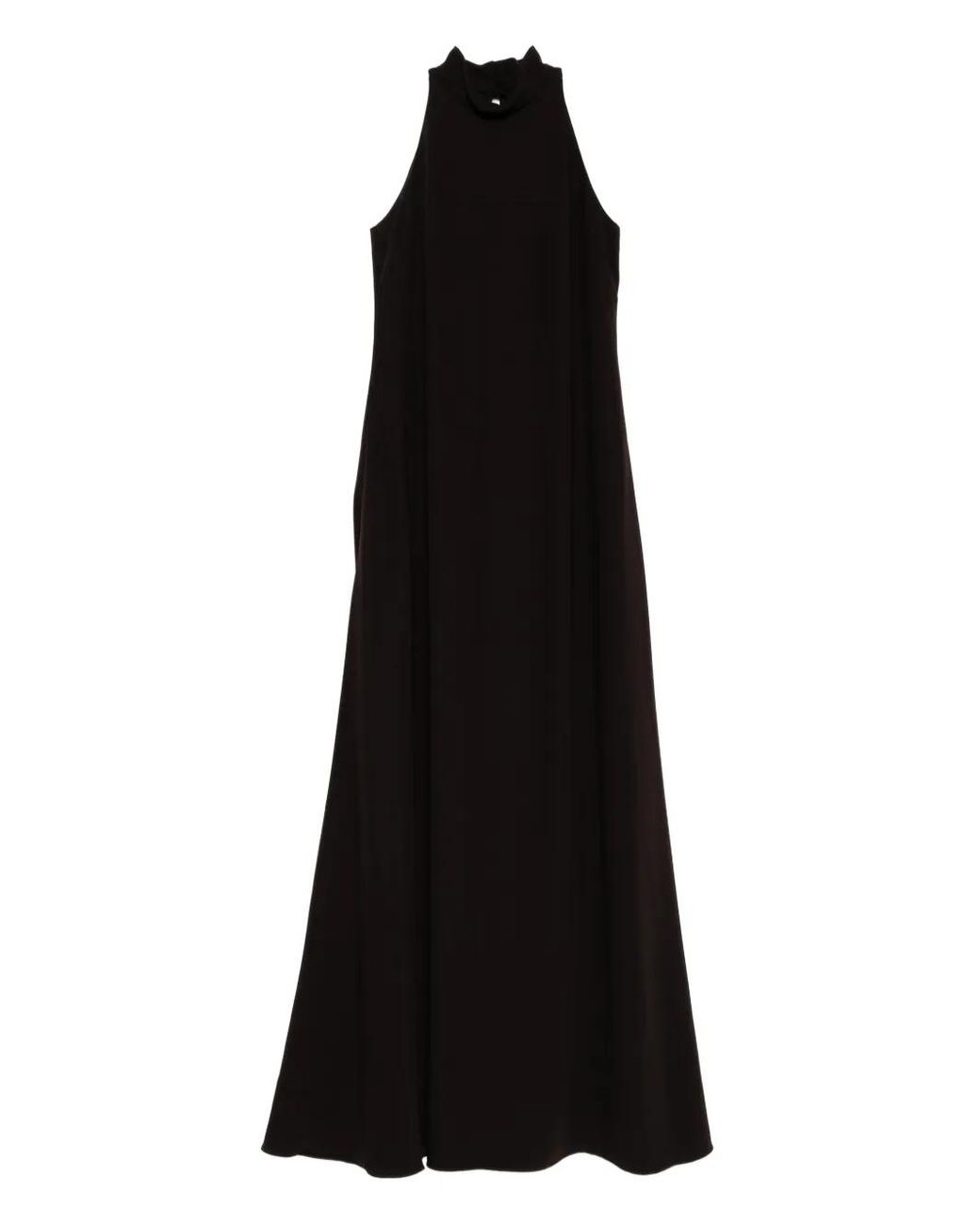 Amsale Black High-Neck Dress
