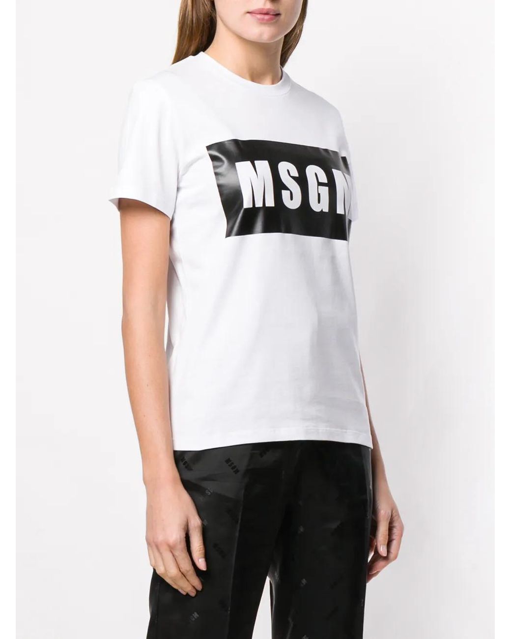 MSGM White Logo T-Shirt