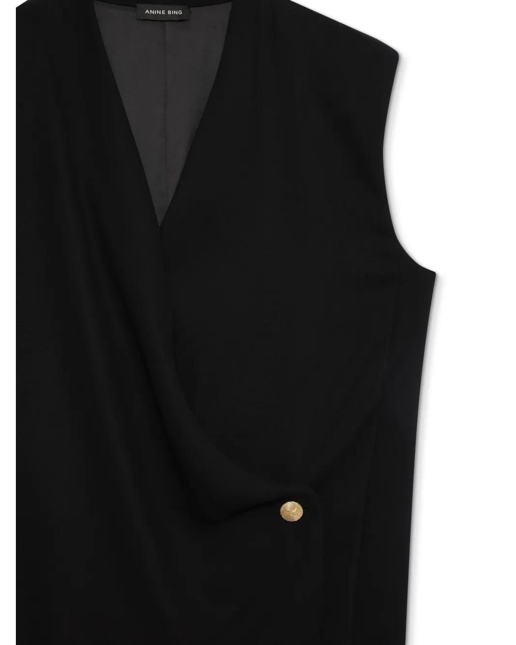 Anine Bing Black Venice Top