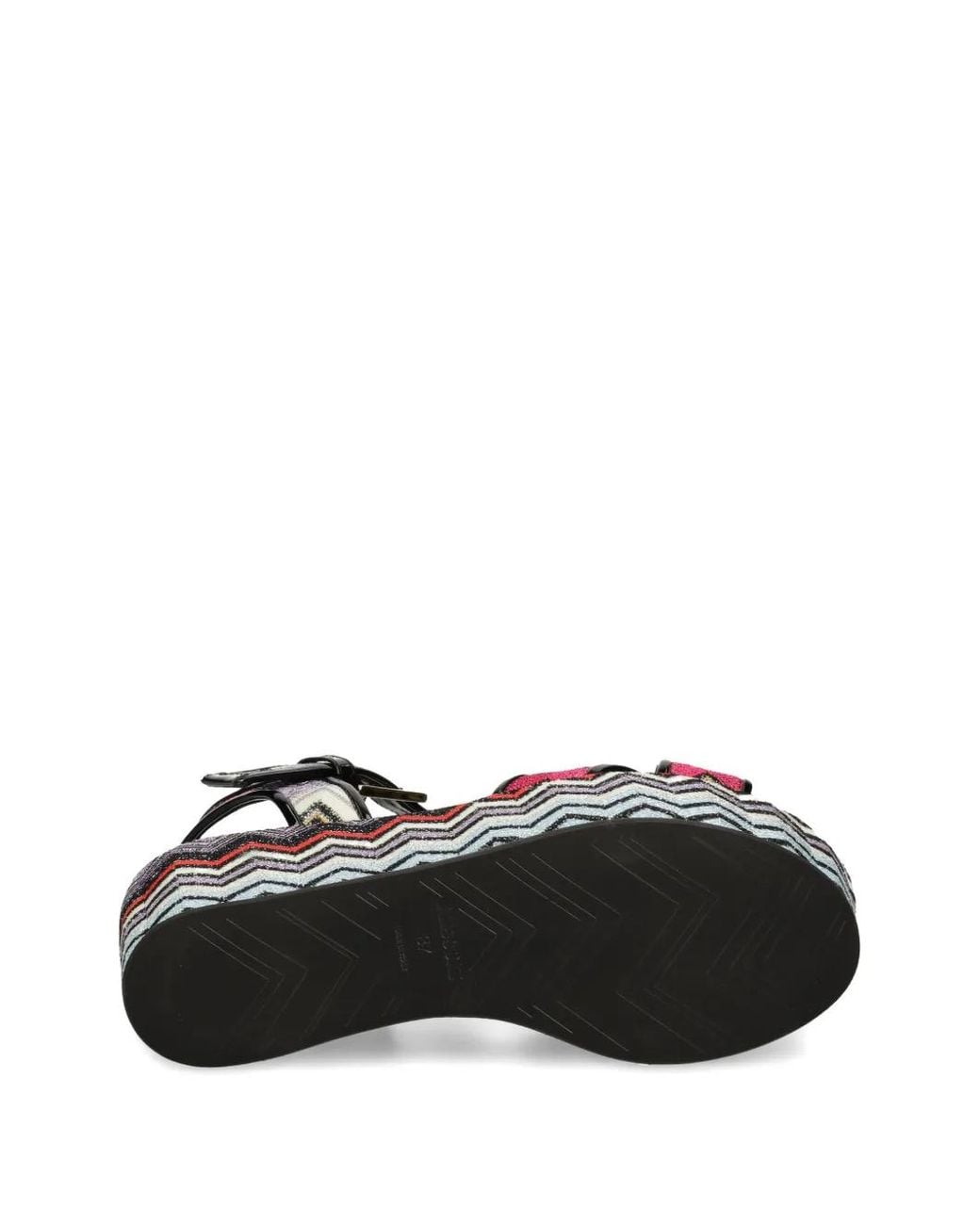 Missoni Black 85Mm Zigzag-Patterned Platform Sandals