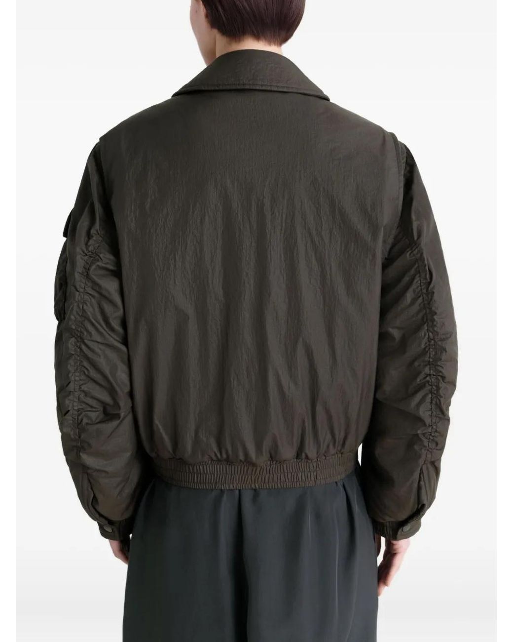 Lemaire Black Detachable-Collar Puffer Jacket