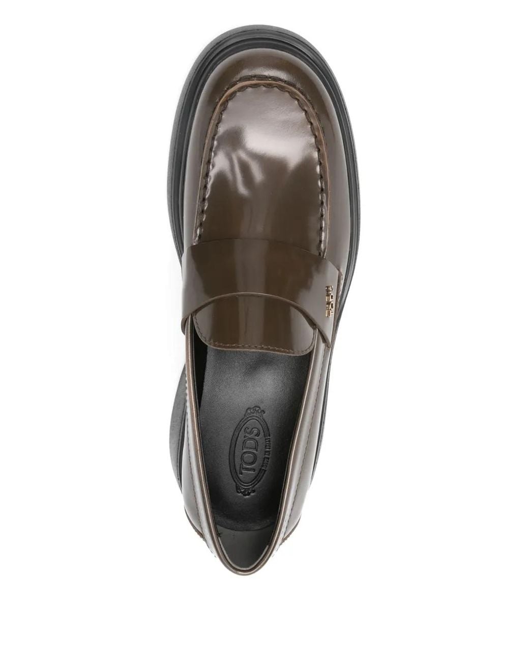 Tod's Gray Loafer mit Plateau