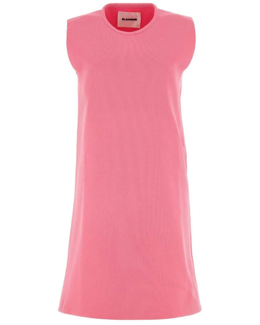 Jil Sander Pink Crew-Neck Minidress