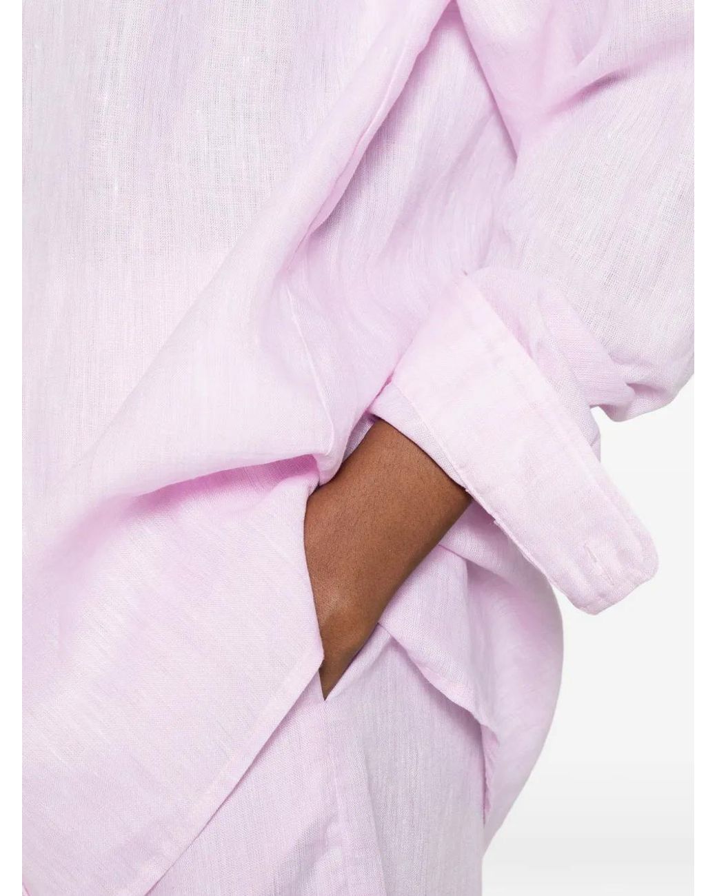 Camisa Con Botones Riviera de color Pink
