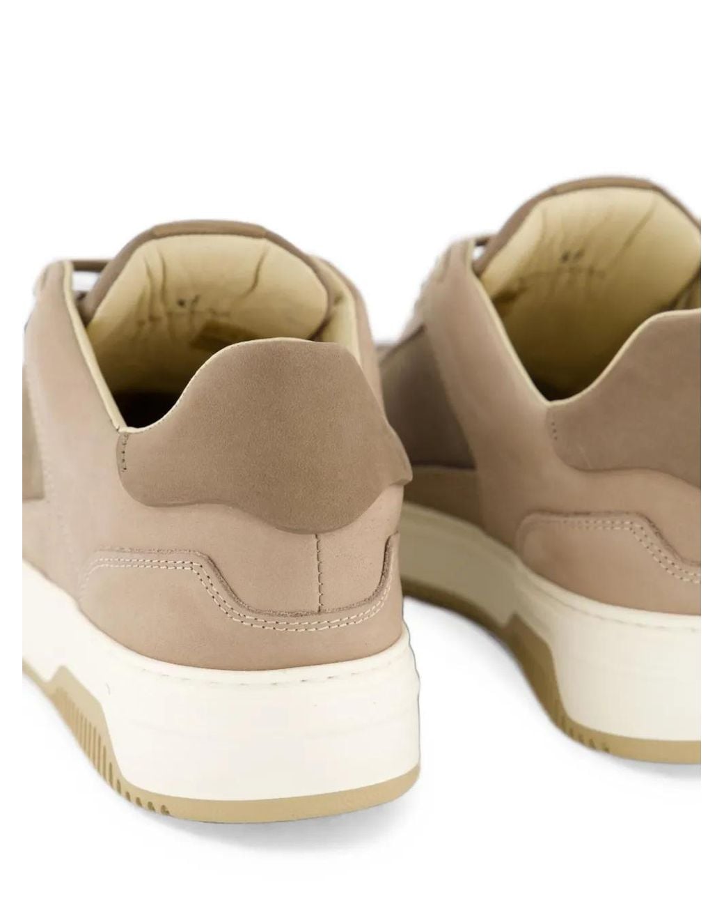 Nubikk White Basket Rae Panelled Sneakers for men