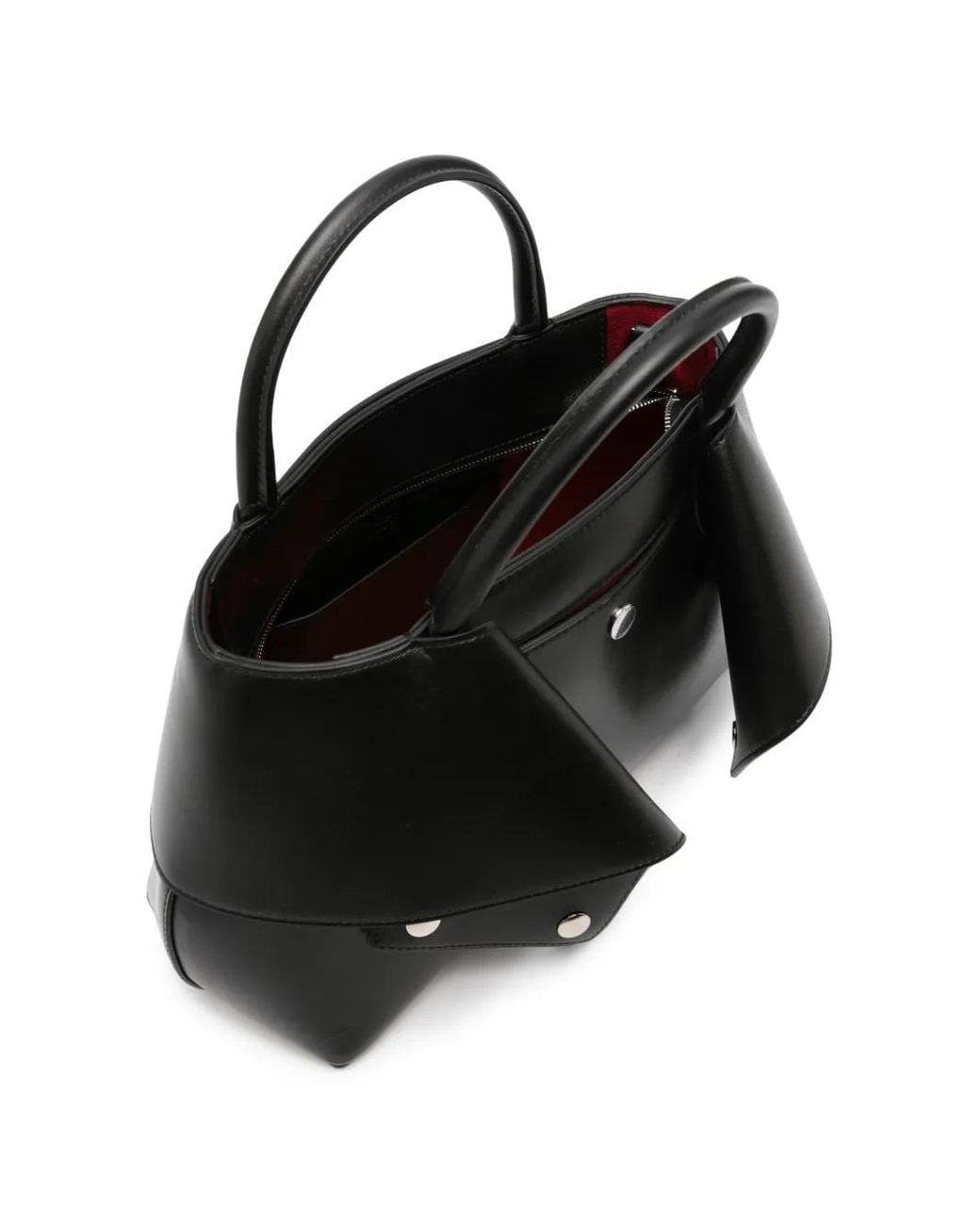 Totême Black Small Mercer Leather Tote Bag