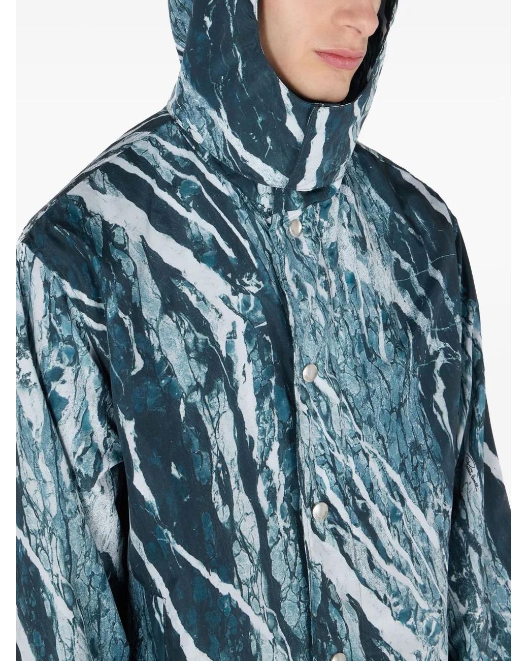 Chaqueta Bómber Con Motivo Jaspeado Roberto Cavalli de hombre de color Blue