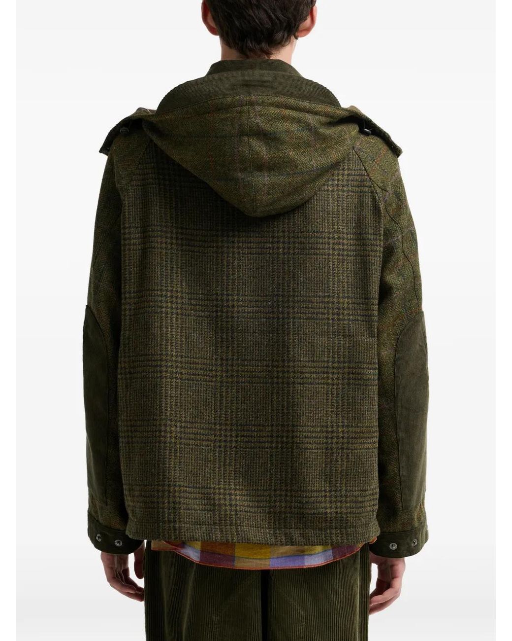 Barbour Green X Norbit Check-Pattern Wool Jacket for men