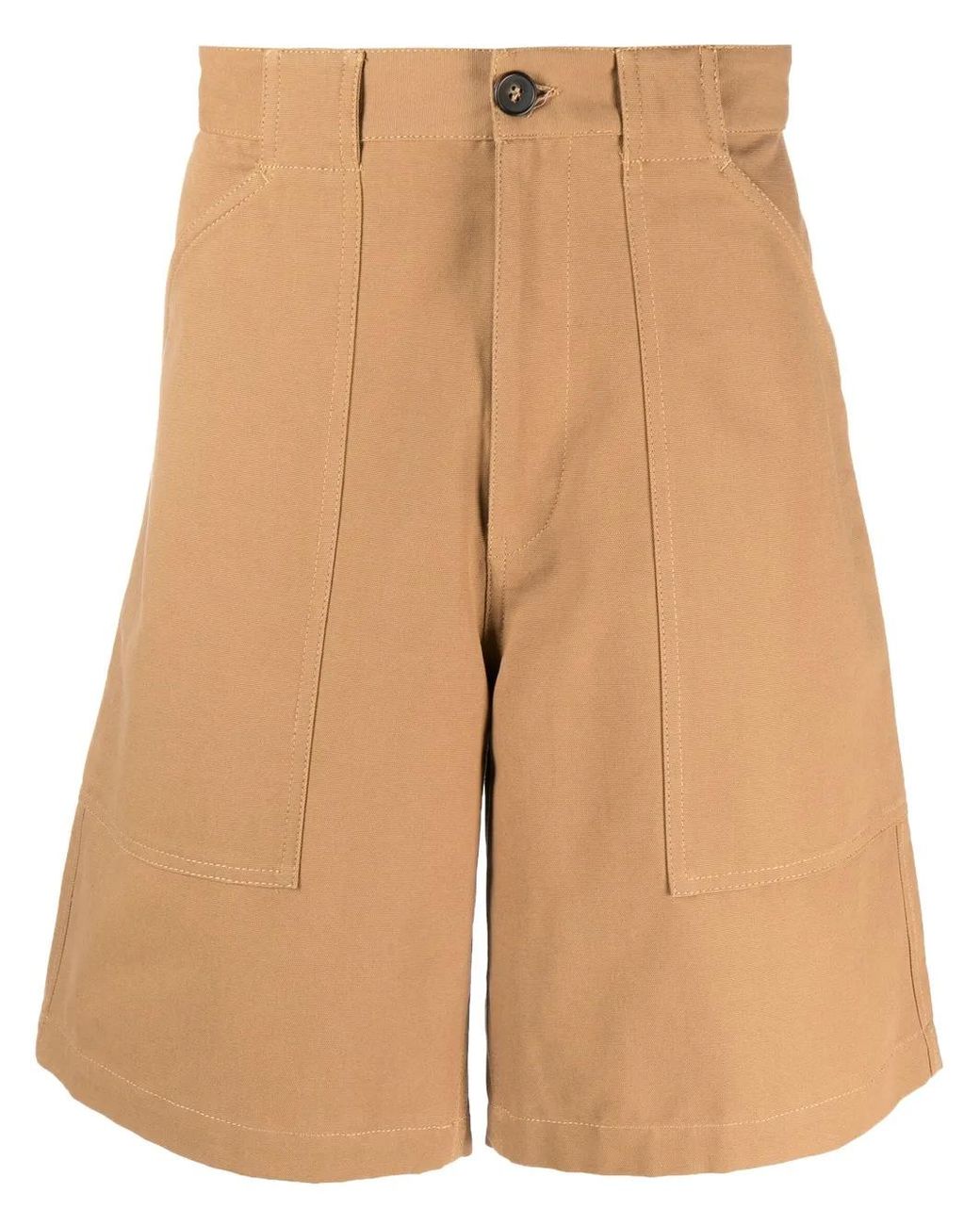 A.P.C. Natural Melbourne Cotton Canvas Shorts for men
