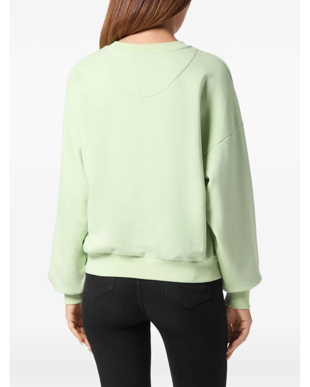 Philipp Plein Green Logo-Patch Sweatshirt