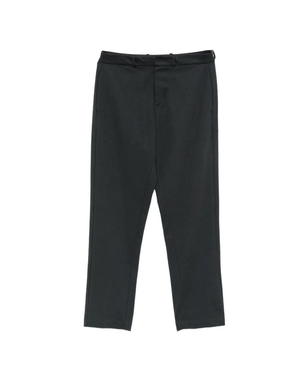 Marc O' Polo Black Logo-Patch Trousers for men