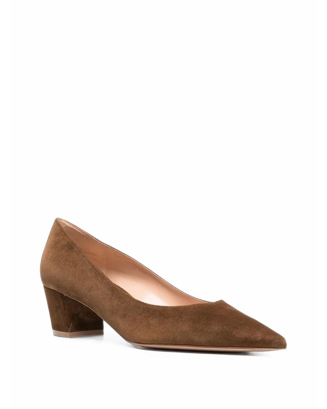 Gianvito Rossi Brown Texas Pointed-Toe Pumps