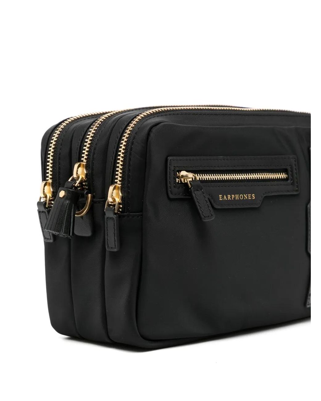 Anya Hindmarch Black Logo Crossbody Bag
