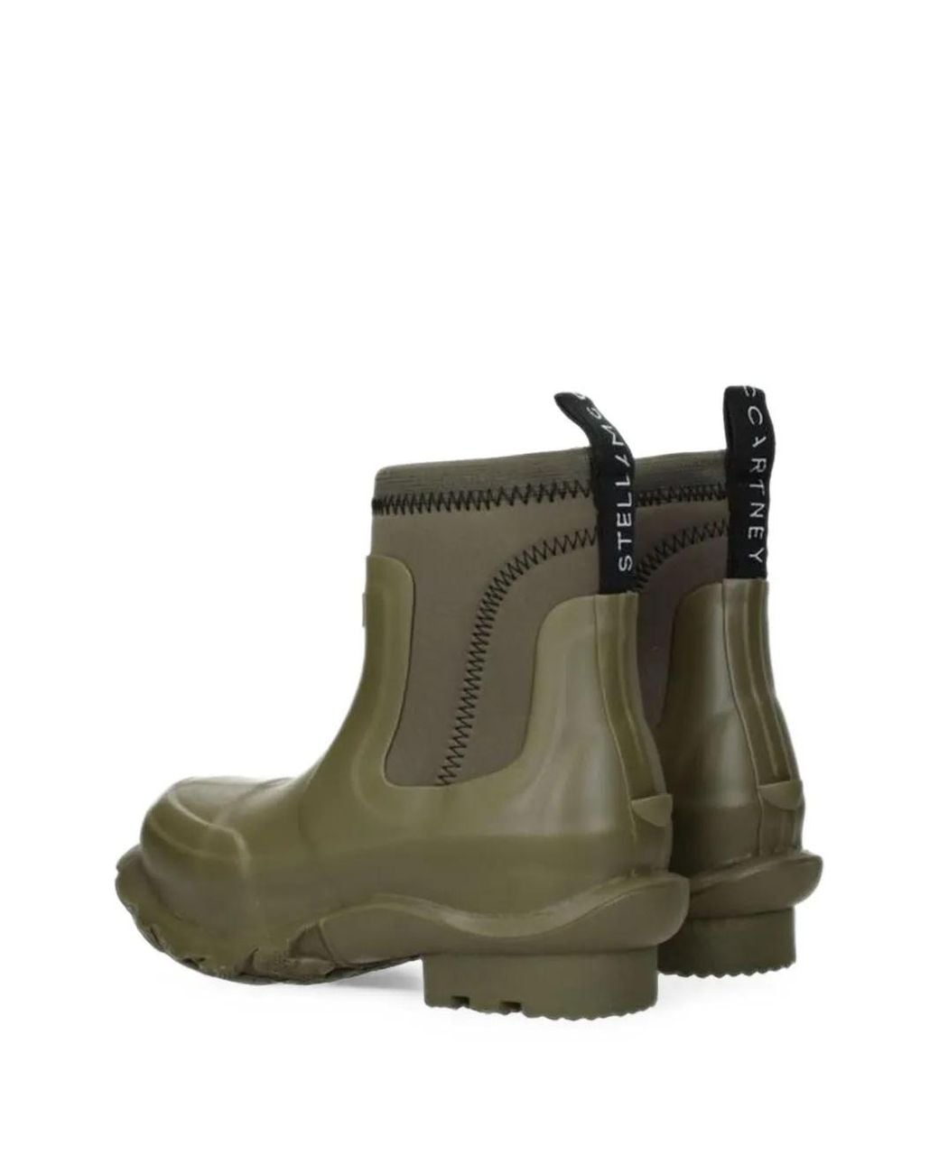 Hunter Green Logo-Patch Slip-On Boots