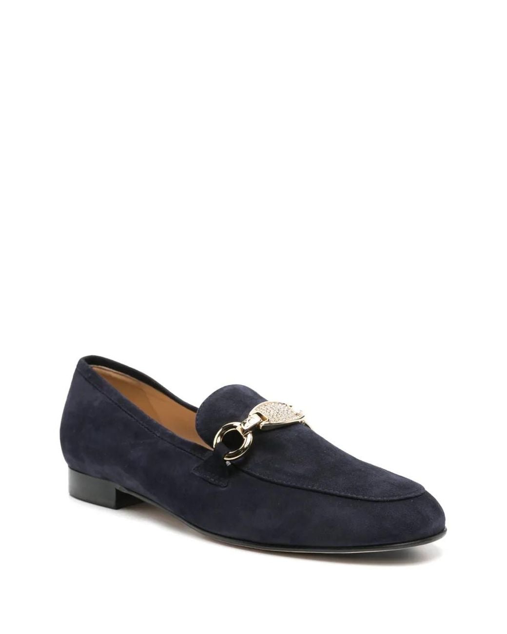 Casadei Blue Suede Loafers