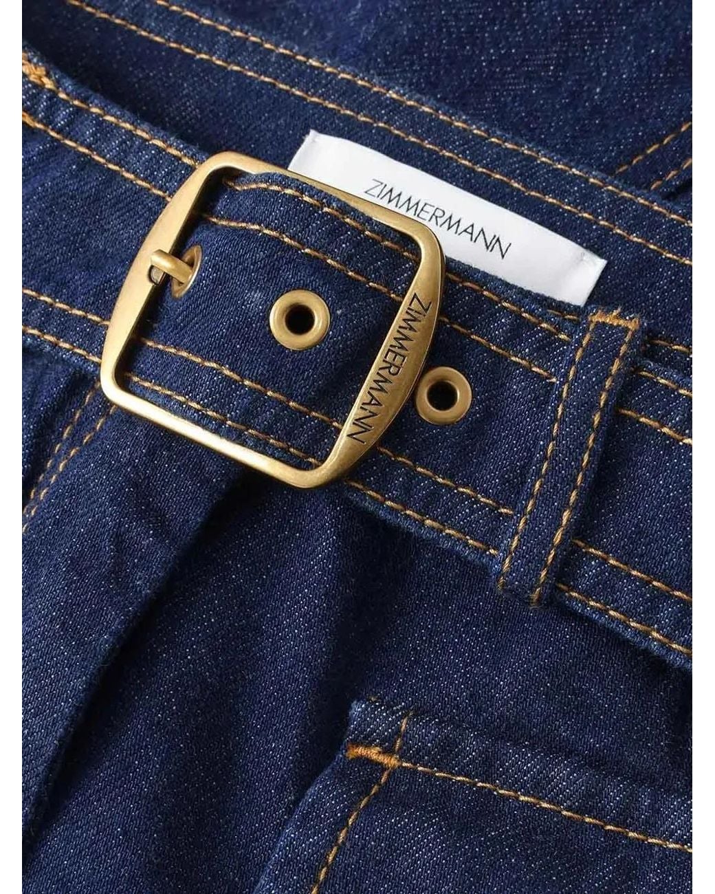 Zimmermann Blue Luna Utility Denim Jeans