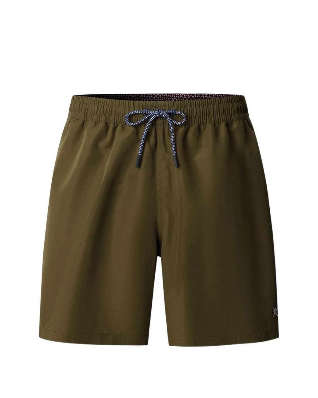 Hackett Green Icon Logo-Embroidered Swim Shorts for men