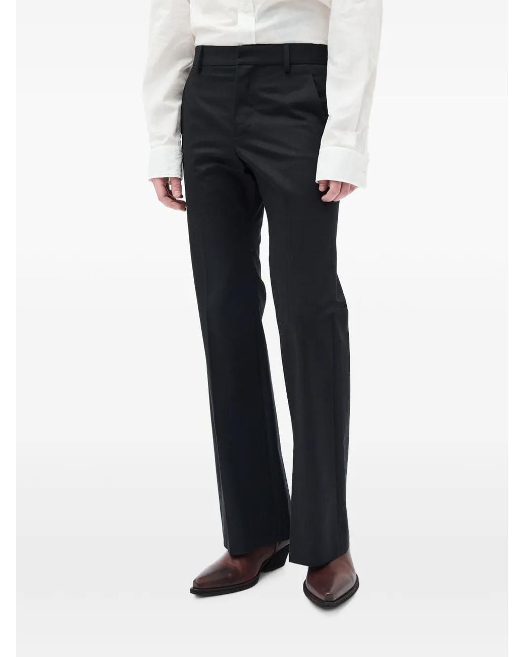 Ann Demeulemeester Black Tailored Trousers for men