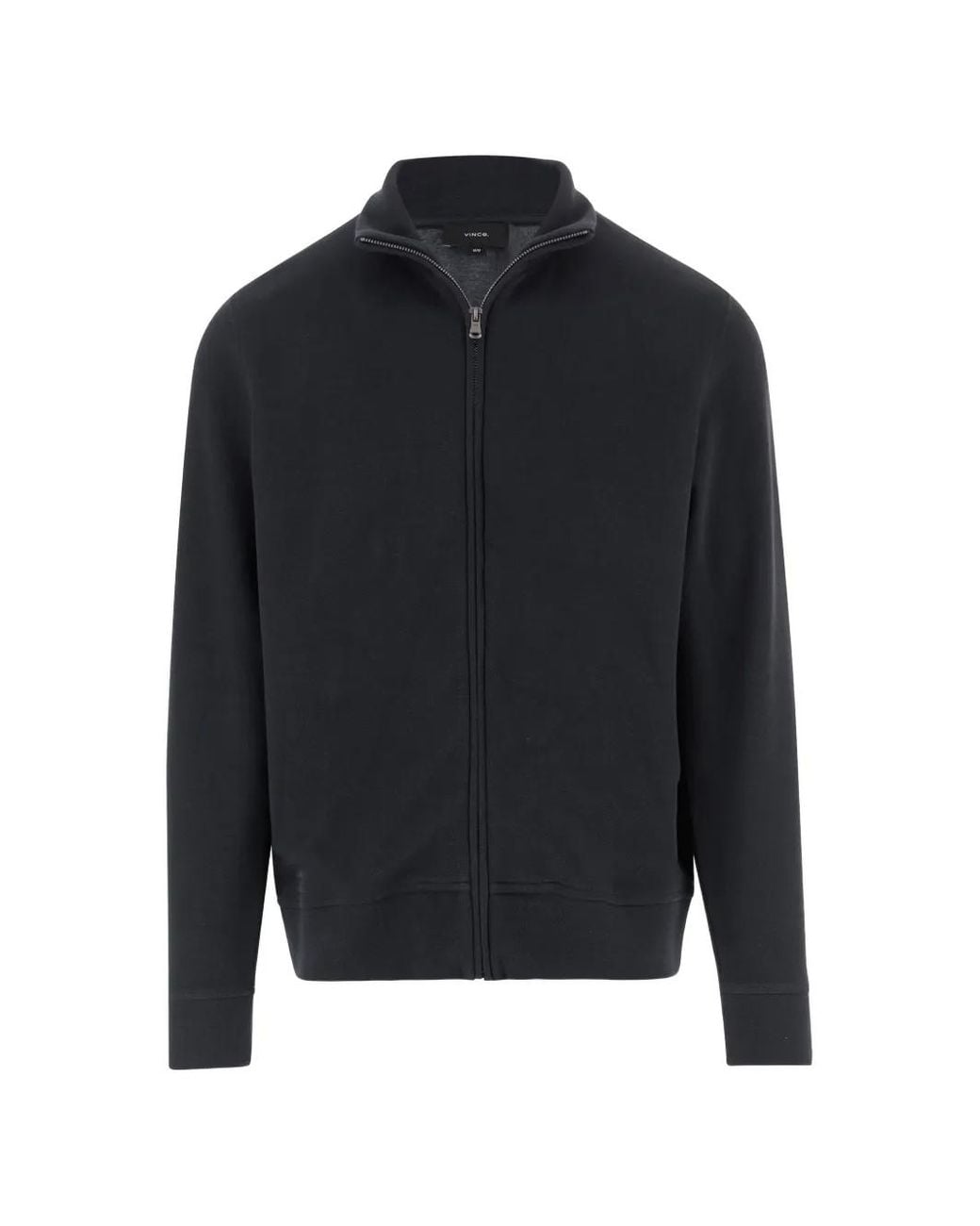 Vince Blue Crew-Neck Zip-Up Cardigan for men