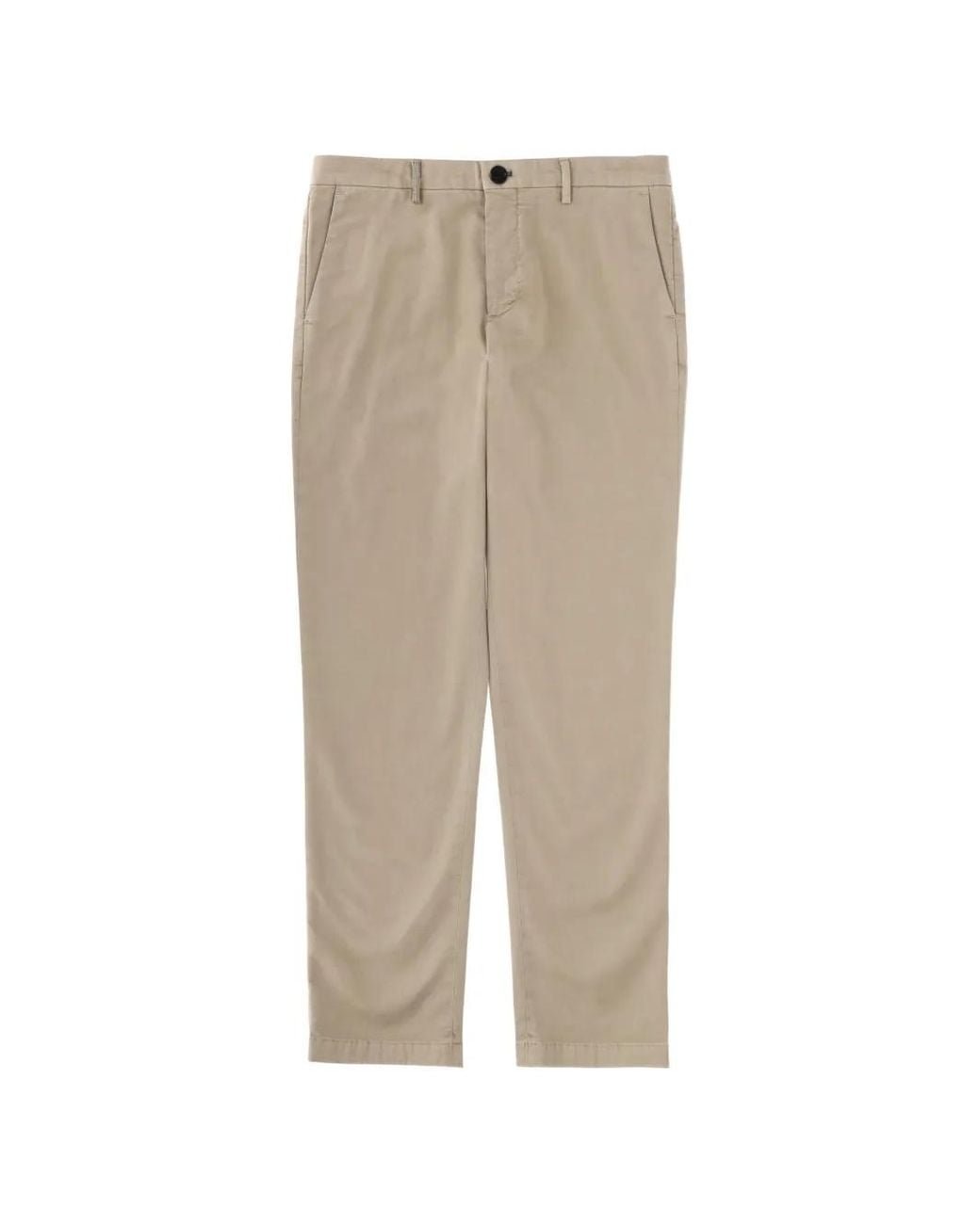 Paul Smith Natural Buttoned Trousers for men