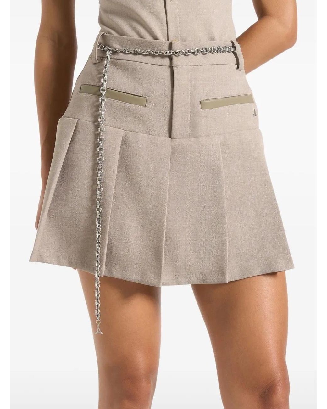 Skorts de vestir Elise con pliegues Manière De Voir de color Natural