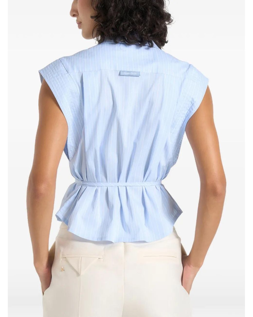 Manière De Voir Blue Chemise Malia À Rayures
