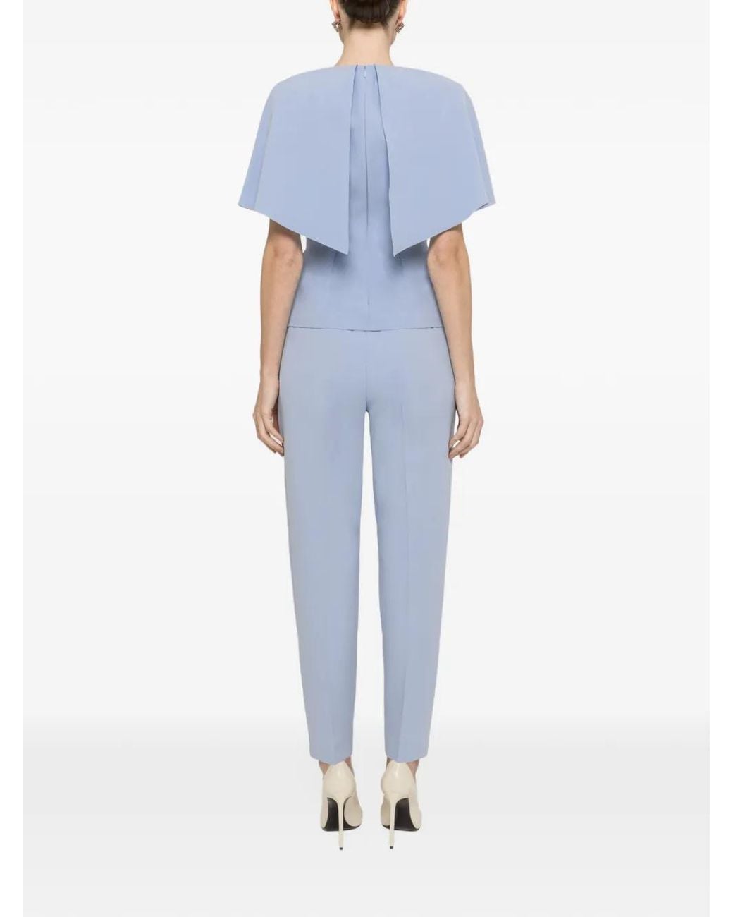 Nissa Blue Cape-Design Top