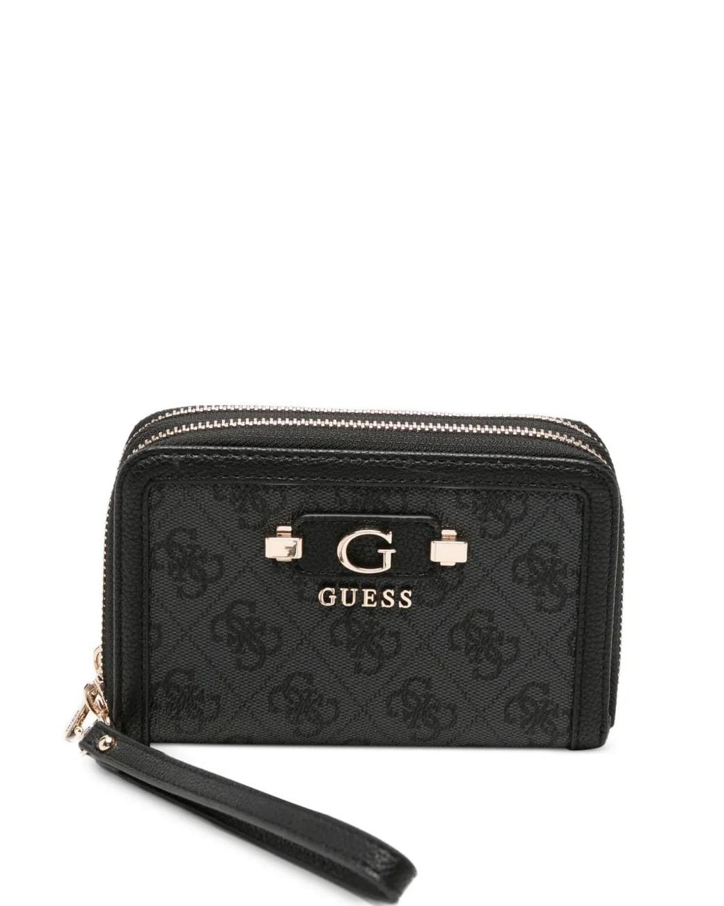 Guess Black Porte-Monnaie À Plaque Logo
