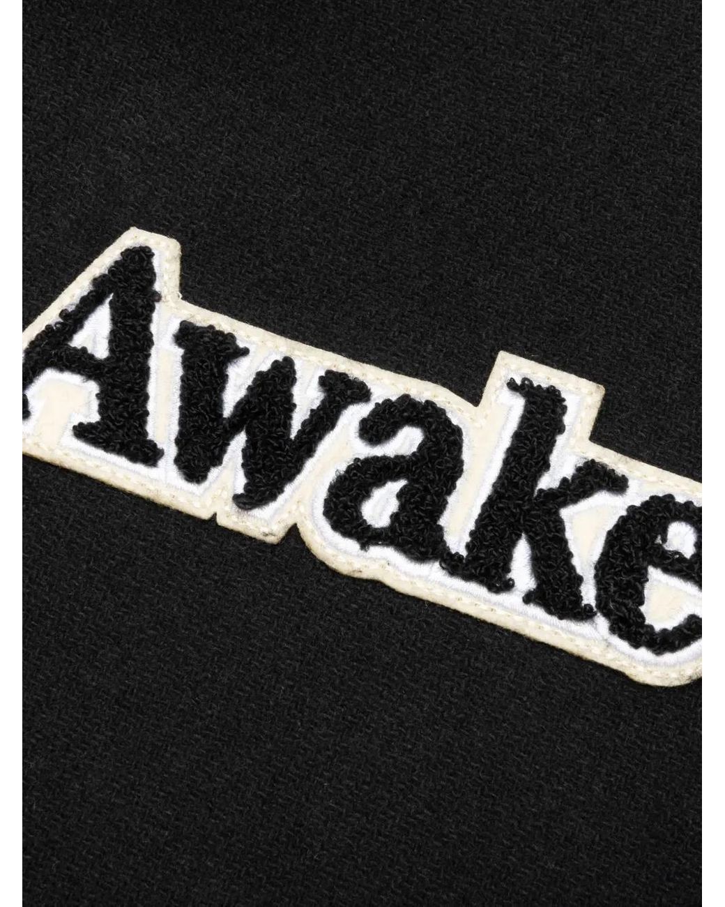 AWAKE NY Black Panelled Bomber Jacket for men