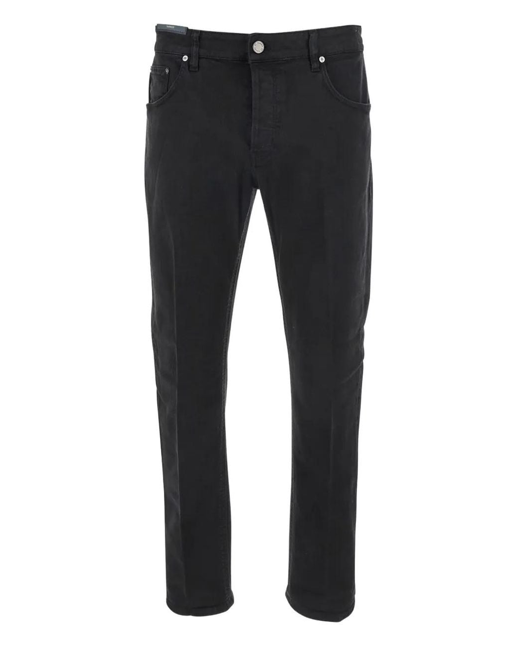 PT Torino Black Cotton Jeans for men