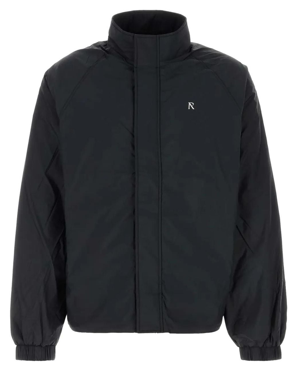 Represent Black Logo-Plaque Jacket for men