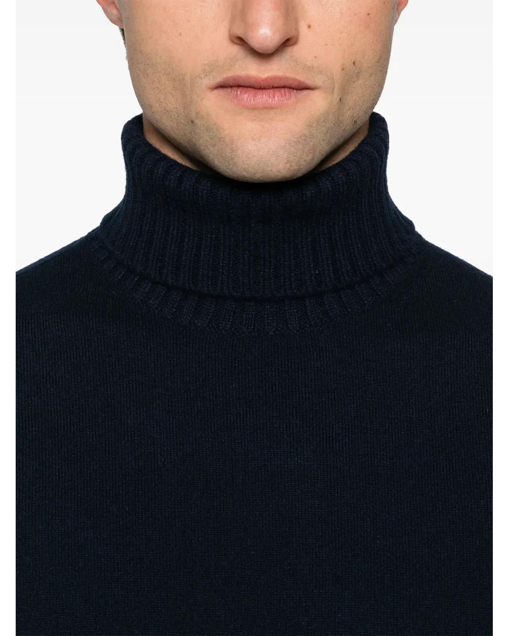 Ballantyne Blue T Neck Sweater for men