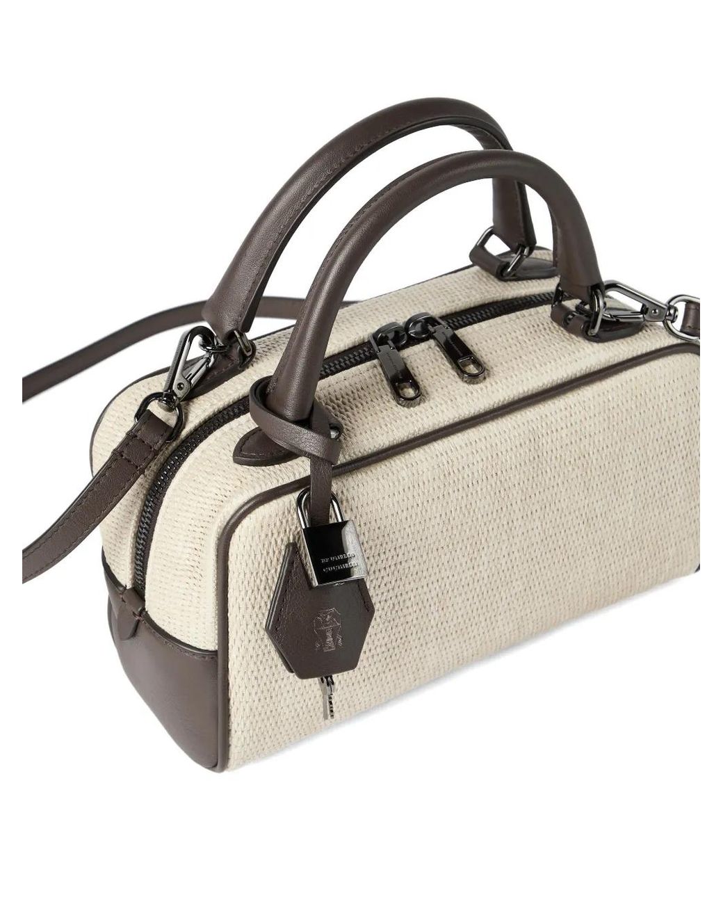 Brunello Cucinelli Metallic Bowling Bag