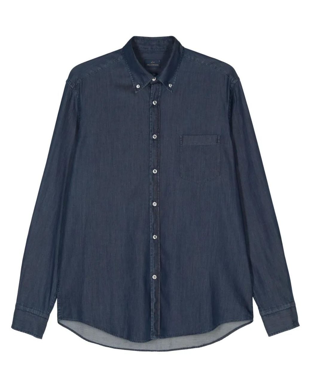 Paul & Shark Blue Cotton Shirt for men