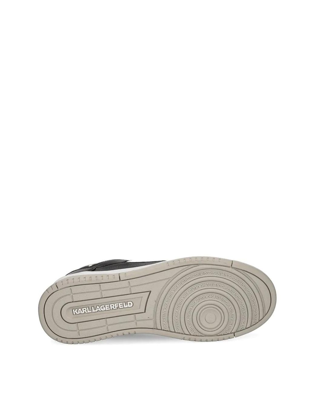 Karl Lagerfeld Black Krew Metallic Sneakers for men
