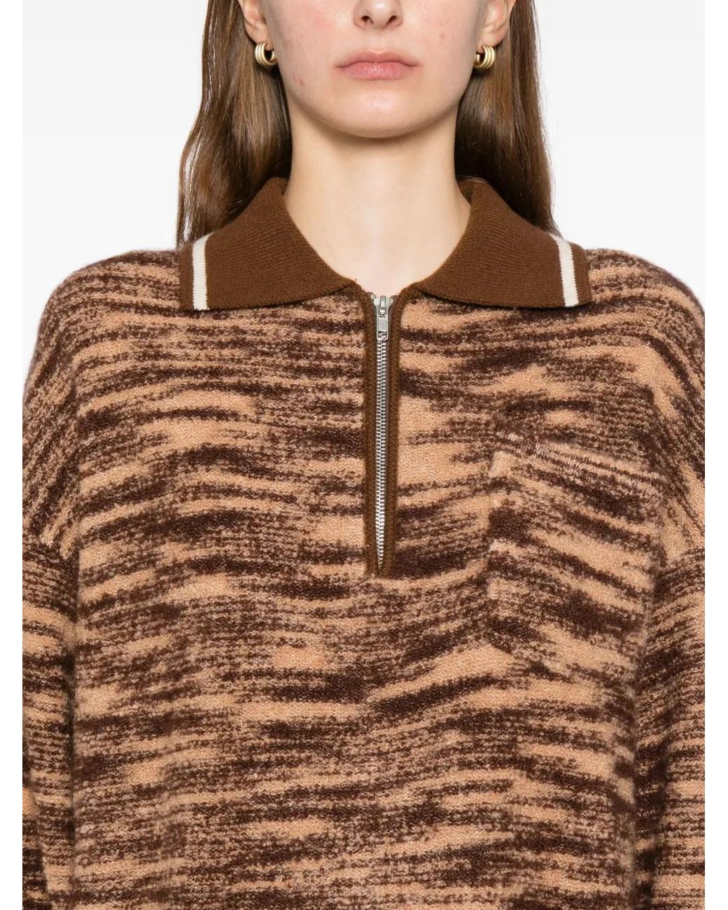 CUDDLEUP Brown Space Dyed Jumper