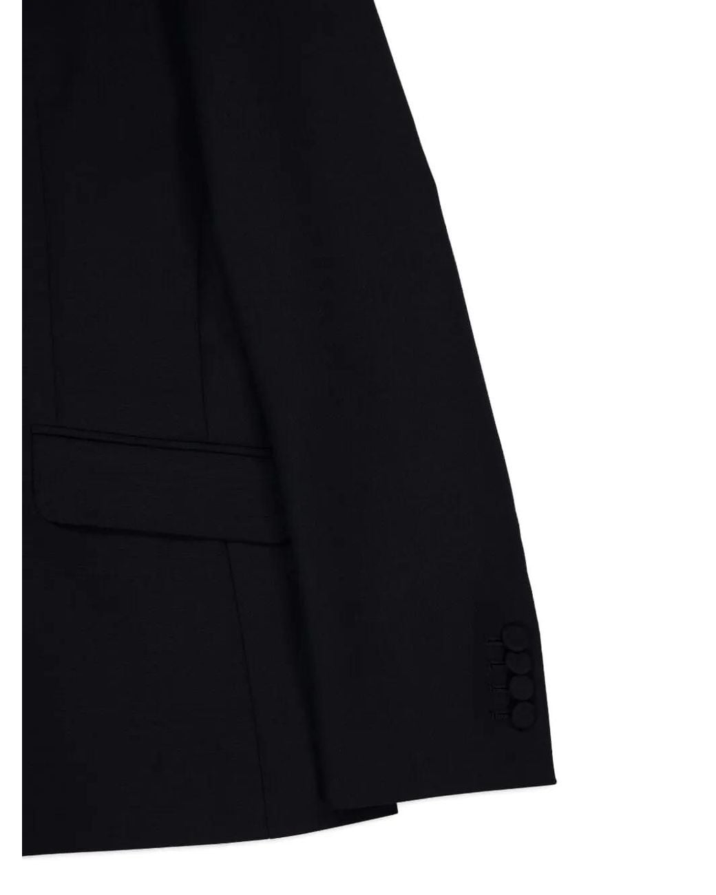 Gabriela Hearst Black Single-Button Wool Blazer