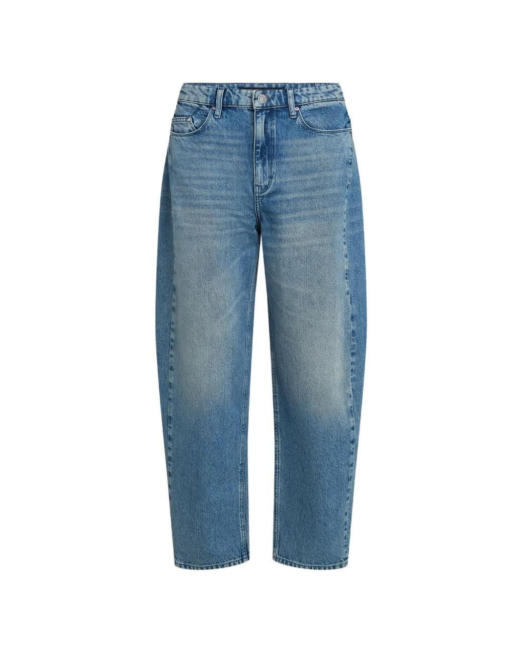 Karl Lagerfeld Blue Belt-Loop Pocket Jeans