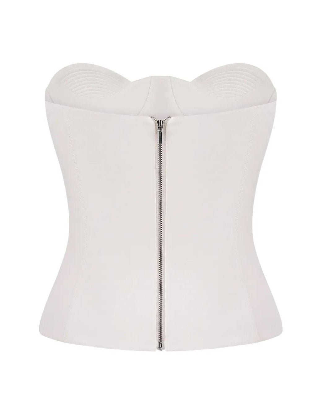 Anna October White Raya Strapless Corset