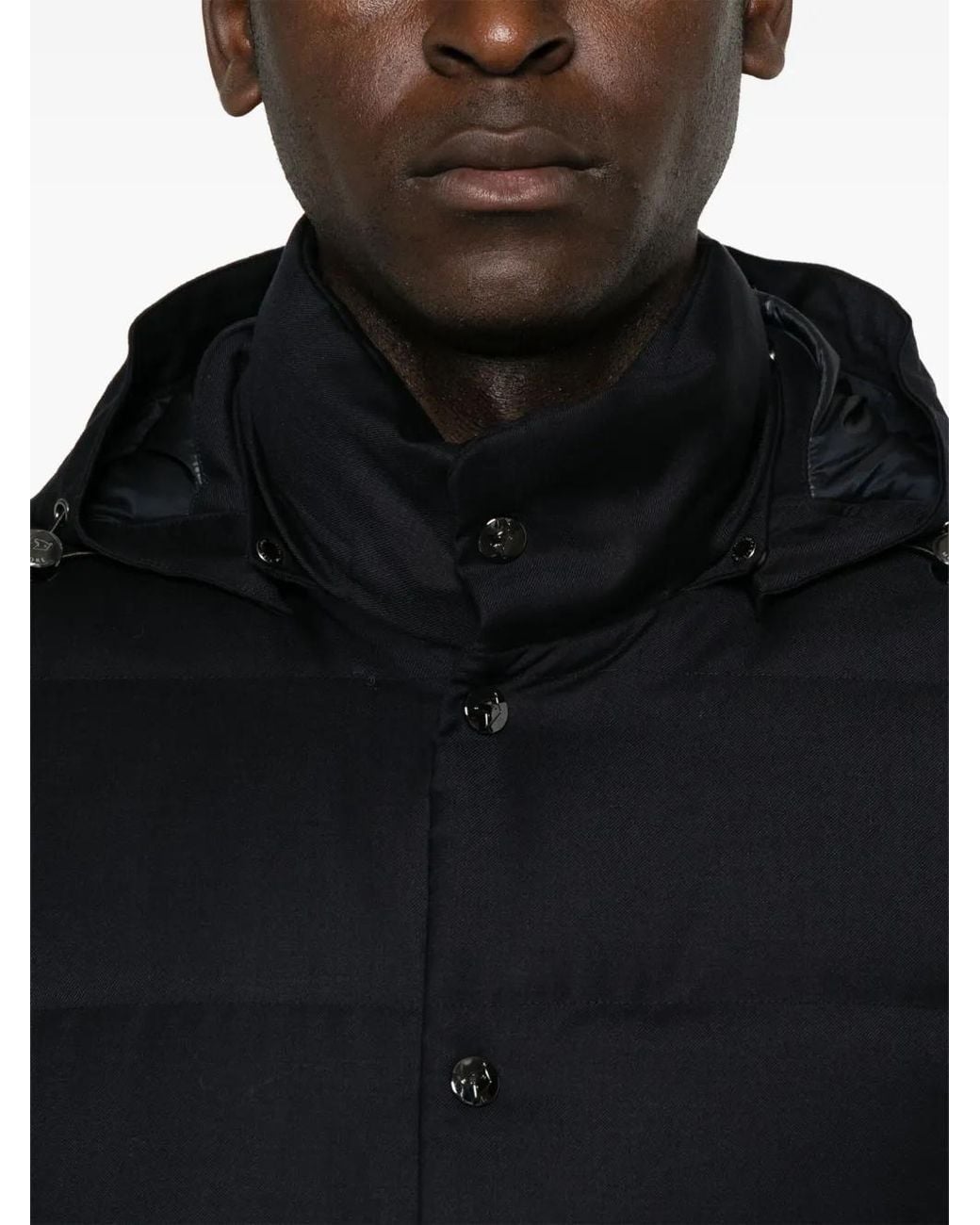Montecore Black Wool Padded Vest for men