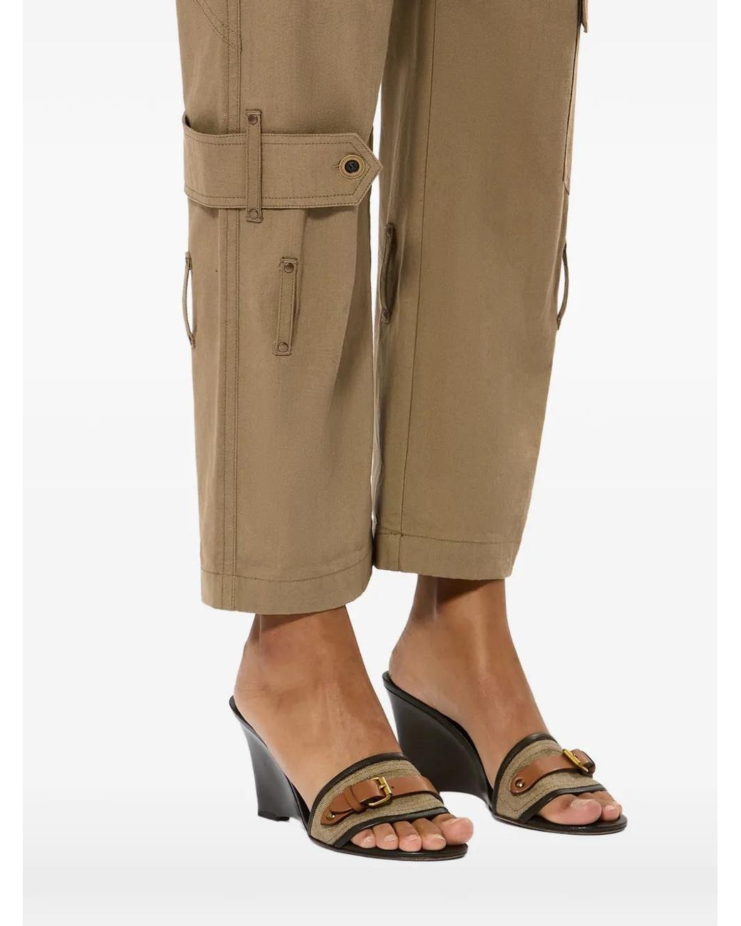 Isabel Marant Natural Brinda Straight Trousers
