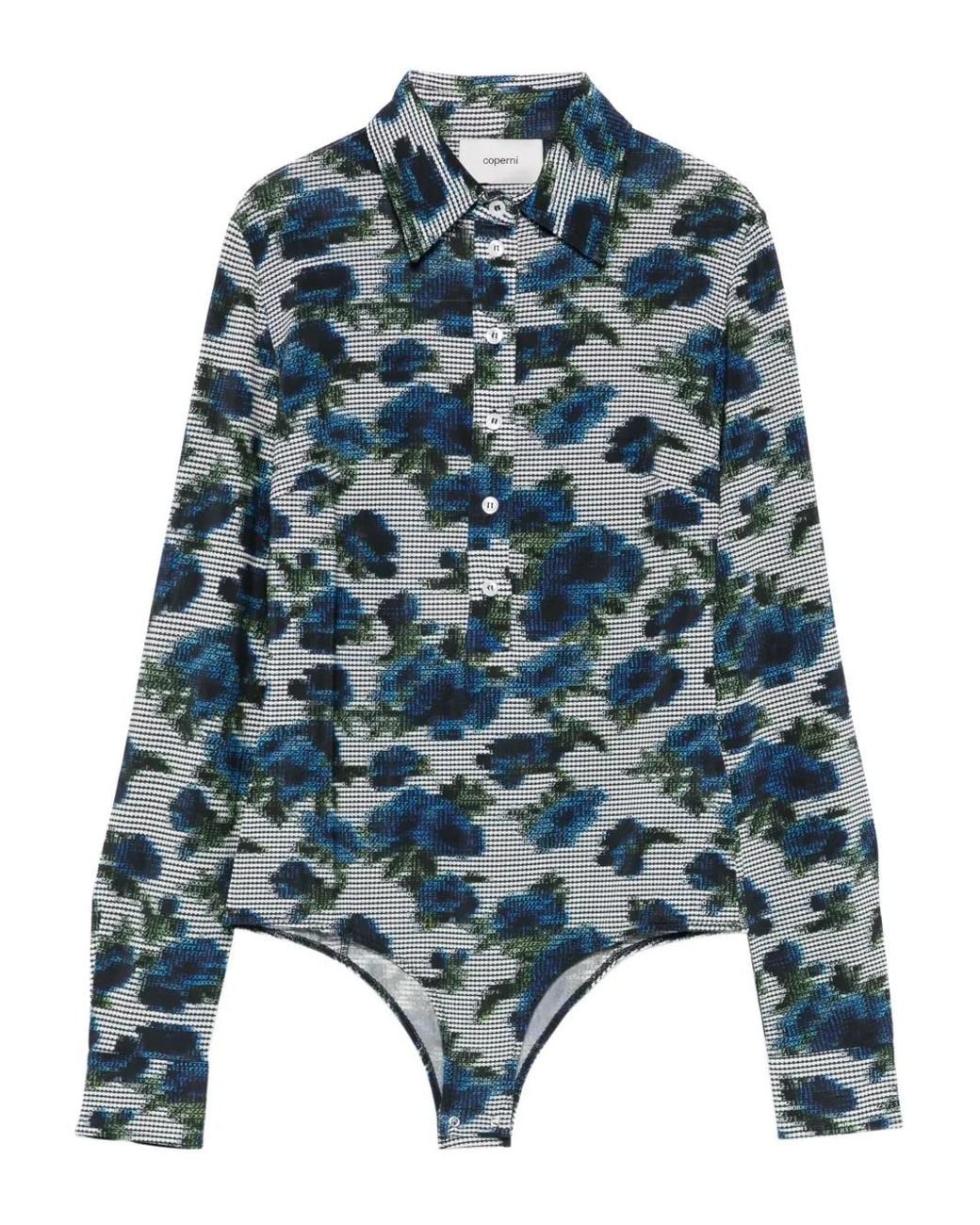 Coperni Blue Ascii Bodysuit
