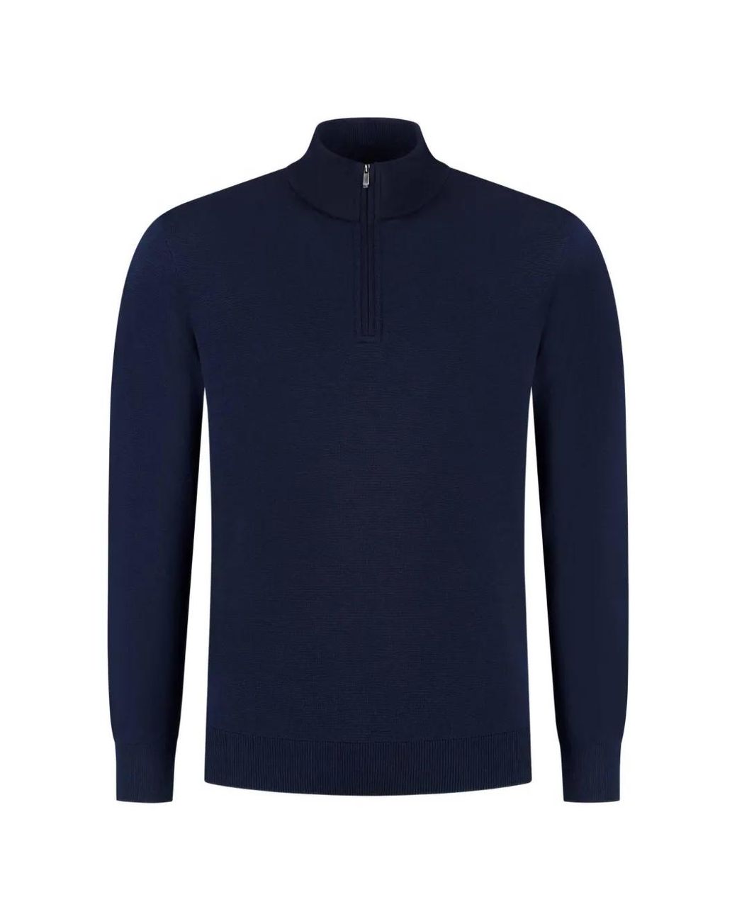 Paul & Shark Blue Quarter-Zip Knitted Sweater for men