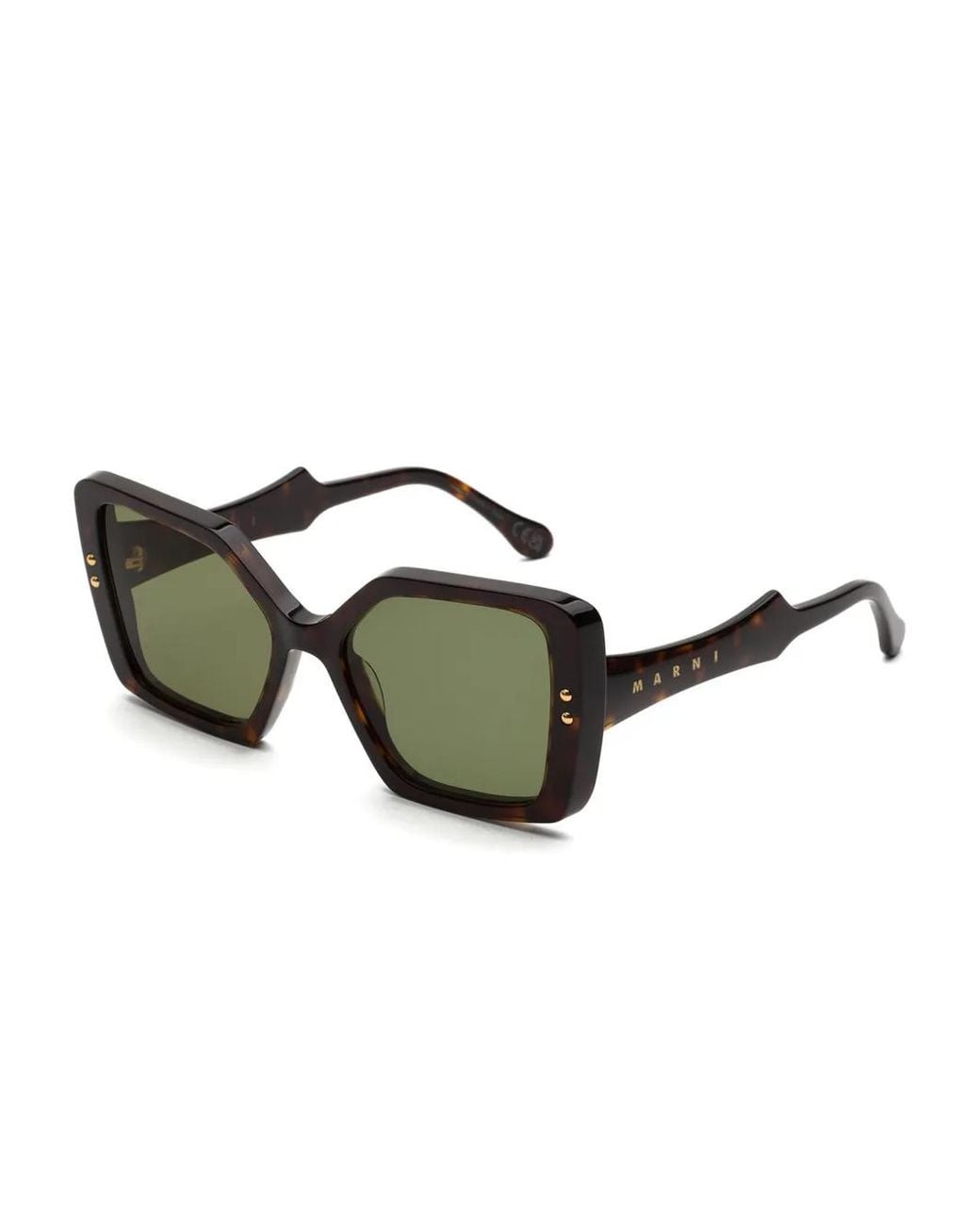 Marni Brown Nimrela Square-Frame Sunglasses