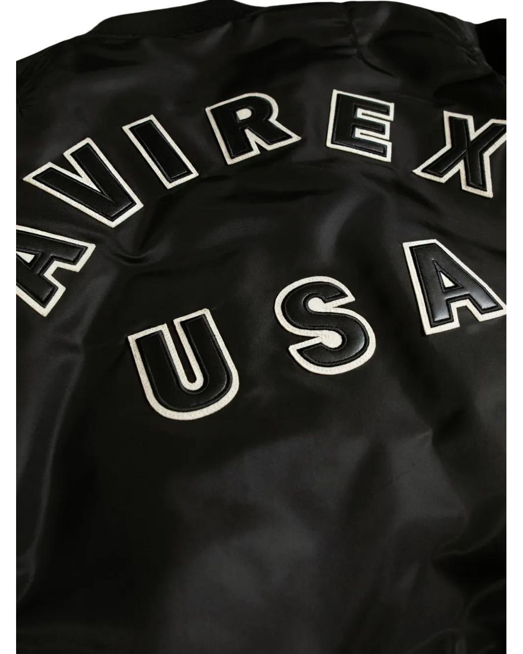 Avirex Black Zip Bomber Jacket