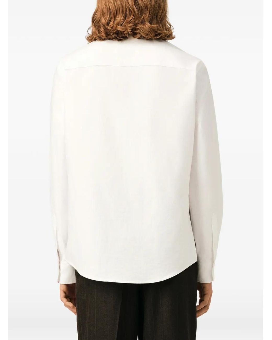 AMI White Cotton Shirt With Ami De Coeur